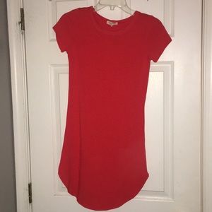 Red orange short dress